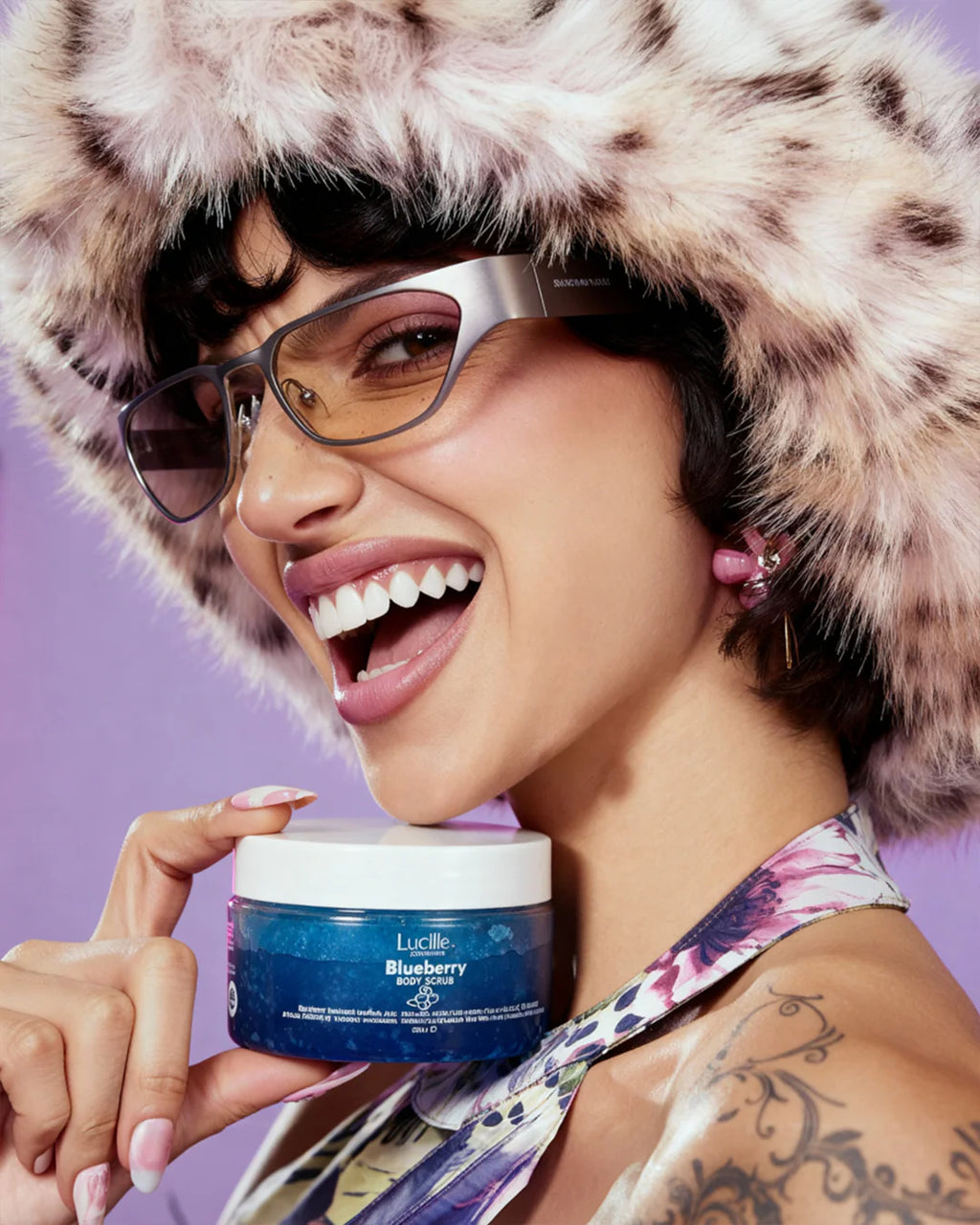 Blueberry Flavored Sugar Body Scrub