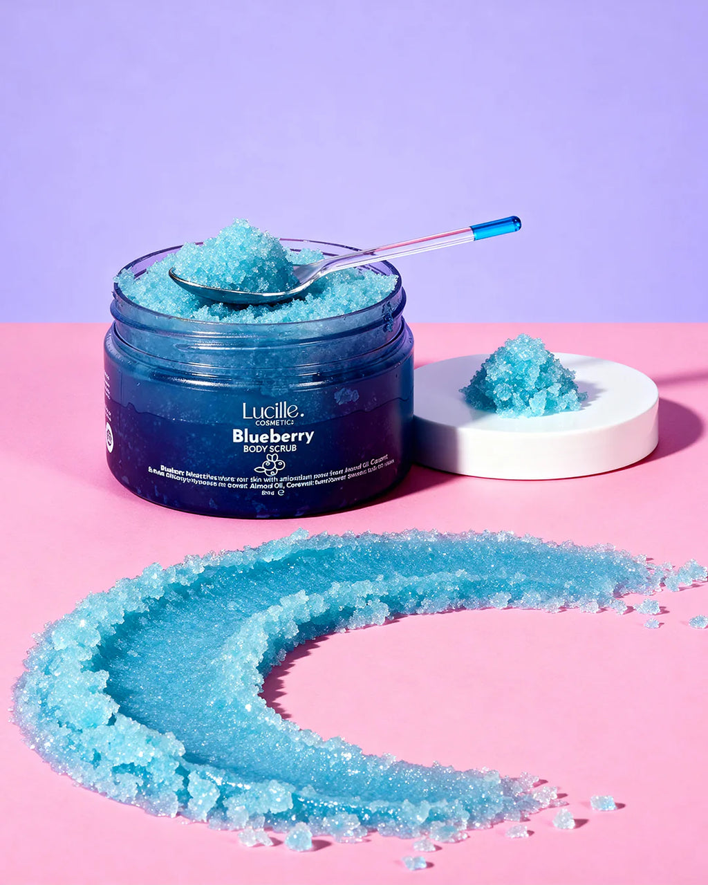 Blueberry Flavored Sugar Body Scrub