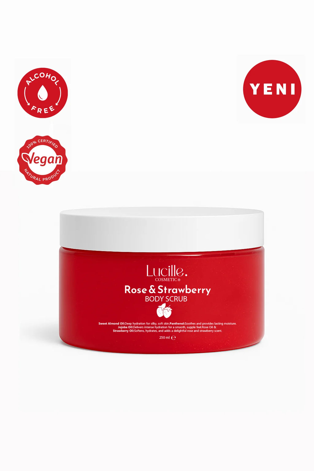 Strawberry Flavored Sugar Body Scrub