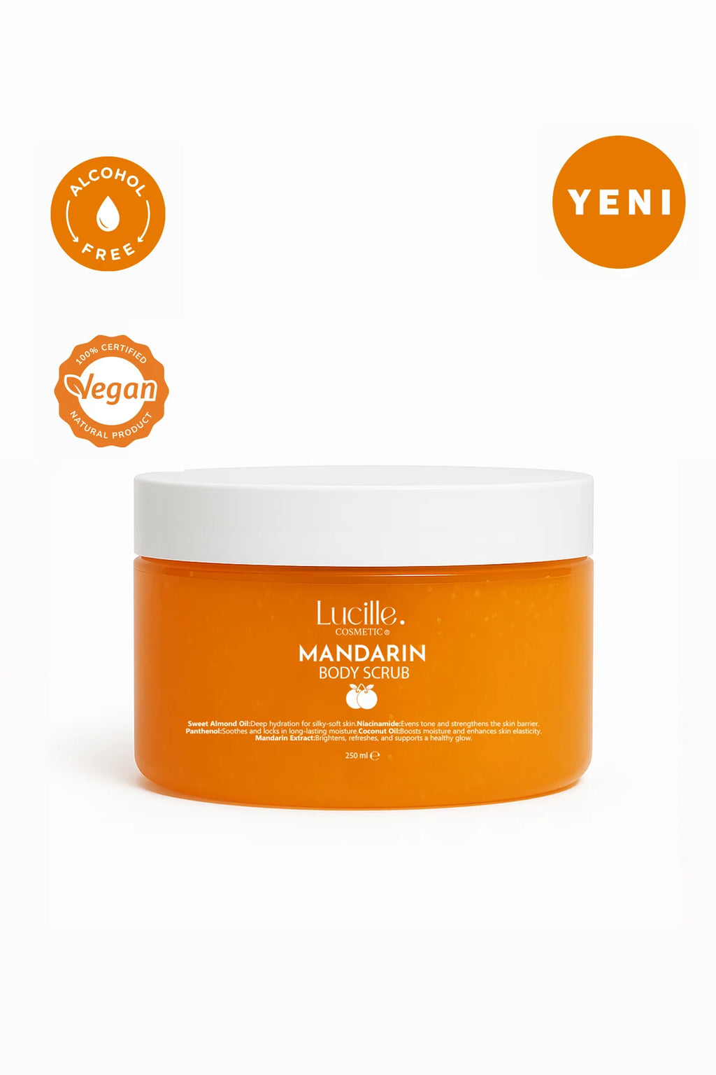 Tangerine Flavored Sugar Body Scrub